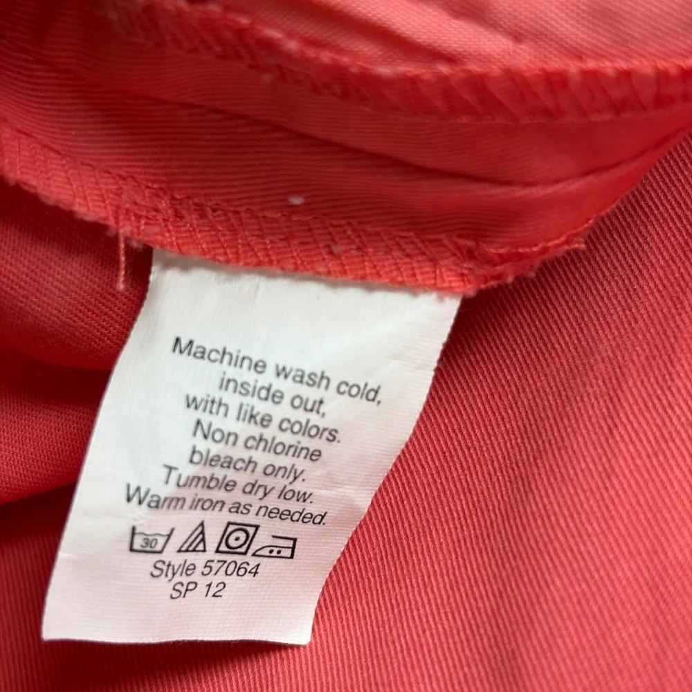J Crew Cafe Capri chino pants 2 coral